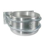 Aluminum round wall model food bowl