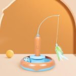 2 In 1 Pet Cat Toy With Feather For Self-Play Cat Turntable Pets Supplies Cat Toy Toys Cats Items Products - Image 6