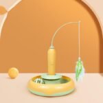 2 In 1 Pet Cat Toy With Feather For Self-Play Cat Turntable Pets Supplies Cat Toy Toys Cats Items Products - Image 4