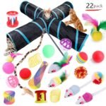 22-Piece Funny Cat Toy Set With Cat Tunnel - Interactive Pet Toys For Endless Fun - Image 3