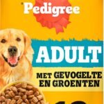 Pedigree dog food - adult dry food - poultry vegetables - 12kg