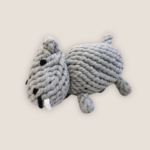 Large Gray Hippo Dog Rope Toys - Image 2
