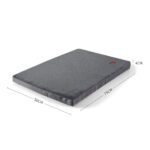 NNEIDS PaWz Pet Bed Foldable Dog Puppy Beds Grey Medium - Image 2